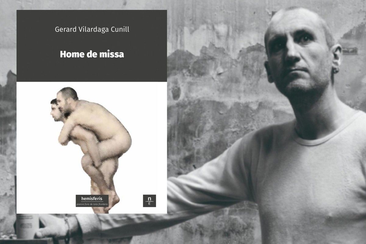 Gerard Vilardaga amb el seu «Home de missa»
