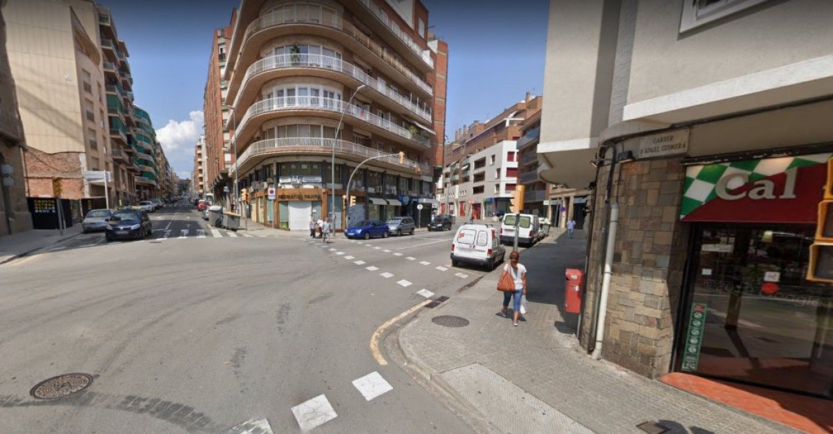 Cruïlla entre carrer Guimerà i carrer Barcelona on s'ha produït l'accident