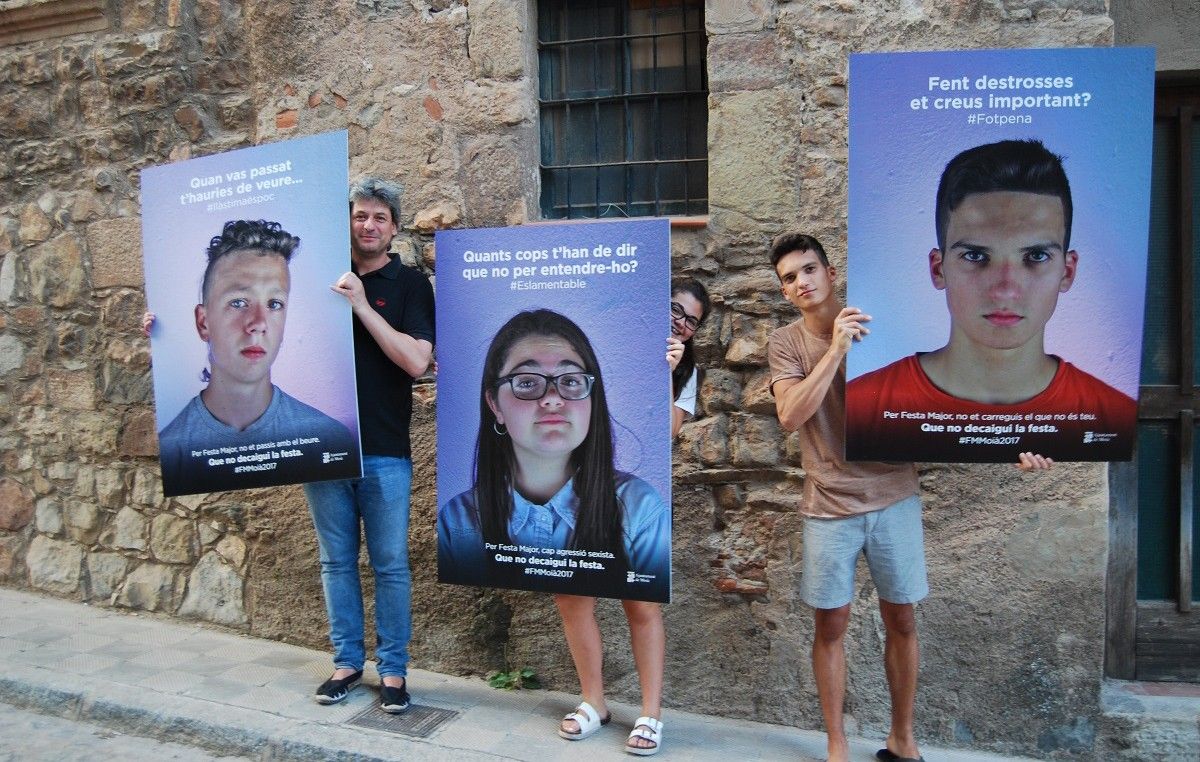 Presentació de la campanya dels cartells de conscienciació per la Festa Major de Moià