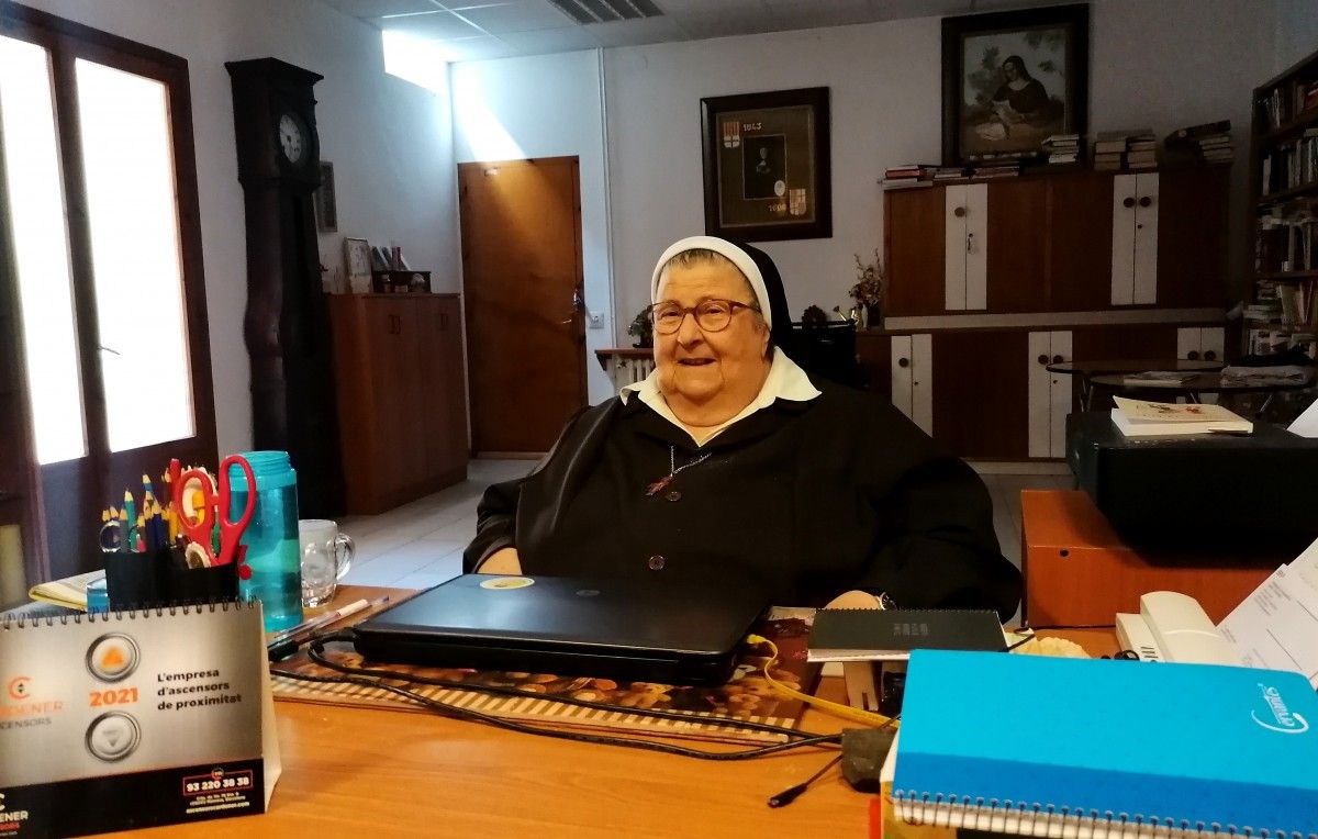 Pilar Lumbreras, la mare abadessa del convent de les caputxines de Manresa