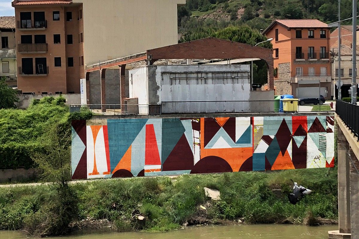 Projecte de mural al Passeig del Riu de Sallent