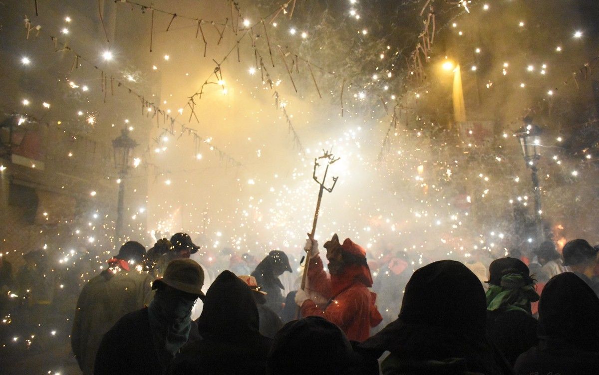 El Correfoc va acomiadar un any més la Festa Major de Manresa