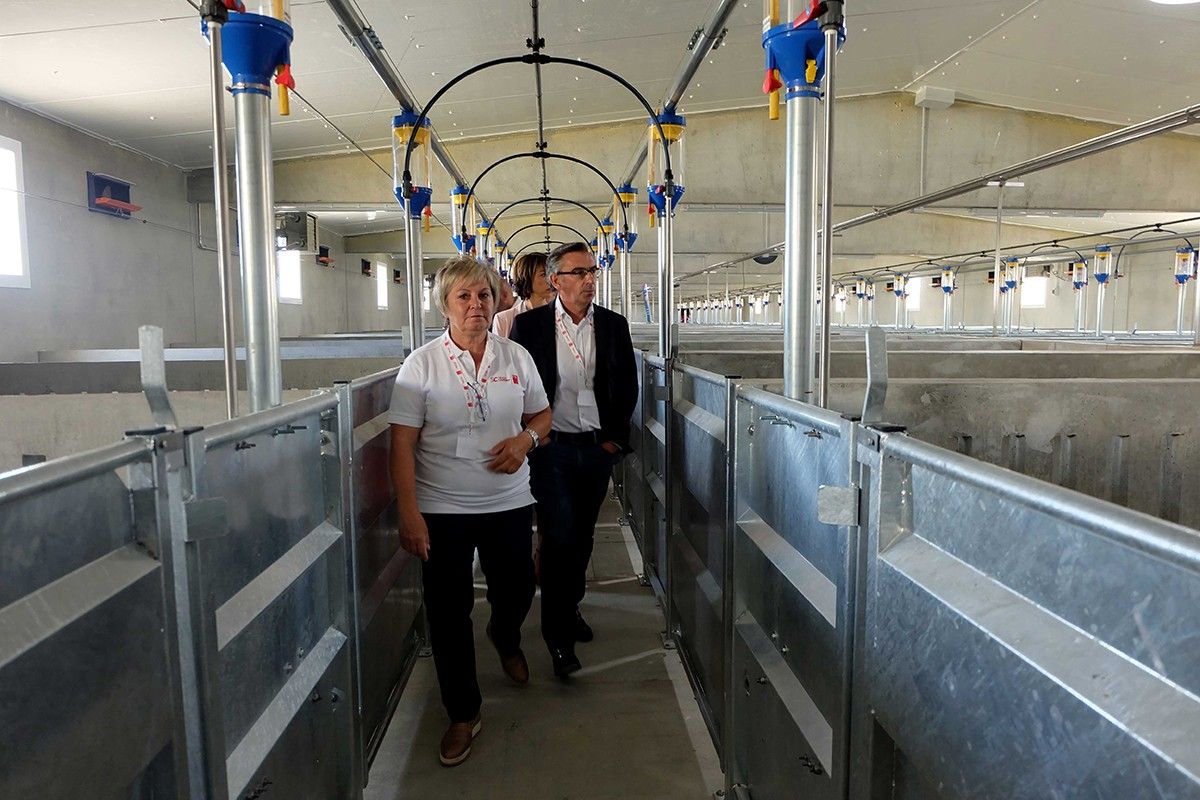 Visita institucional a la nova planta de Semen Cardona a l'Aragó