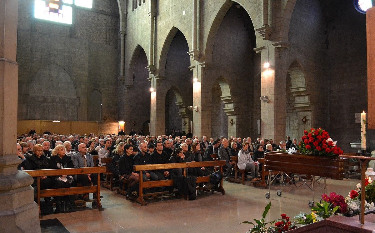 El funeral per Pere Garcia ha tingut lloc a l'església de la Mare de Déu del Carme