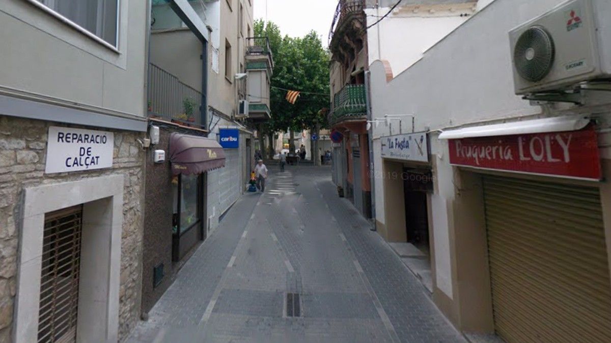 Carrer Mestre Aubert de Sant Vicenç, un dels que canviarà de nom