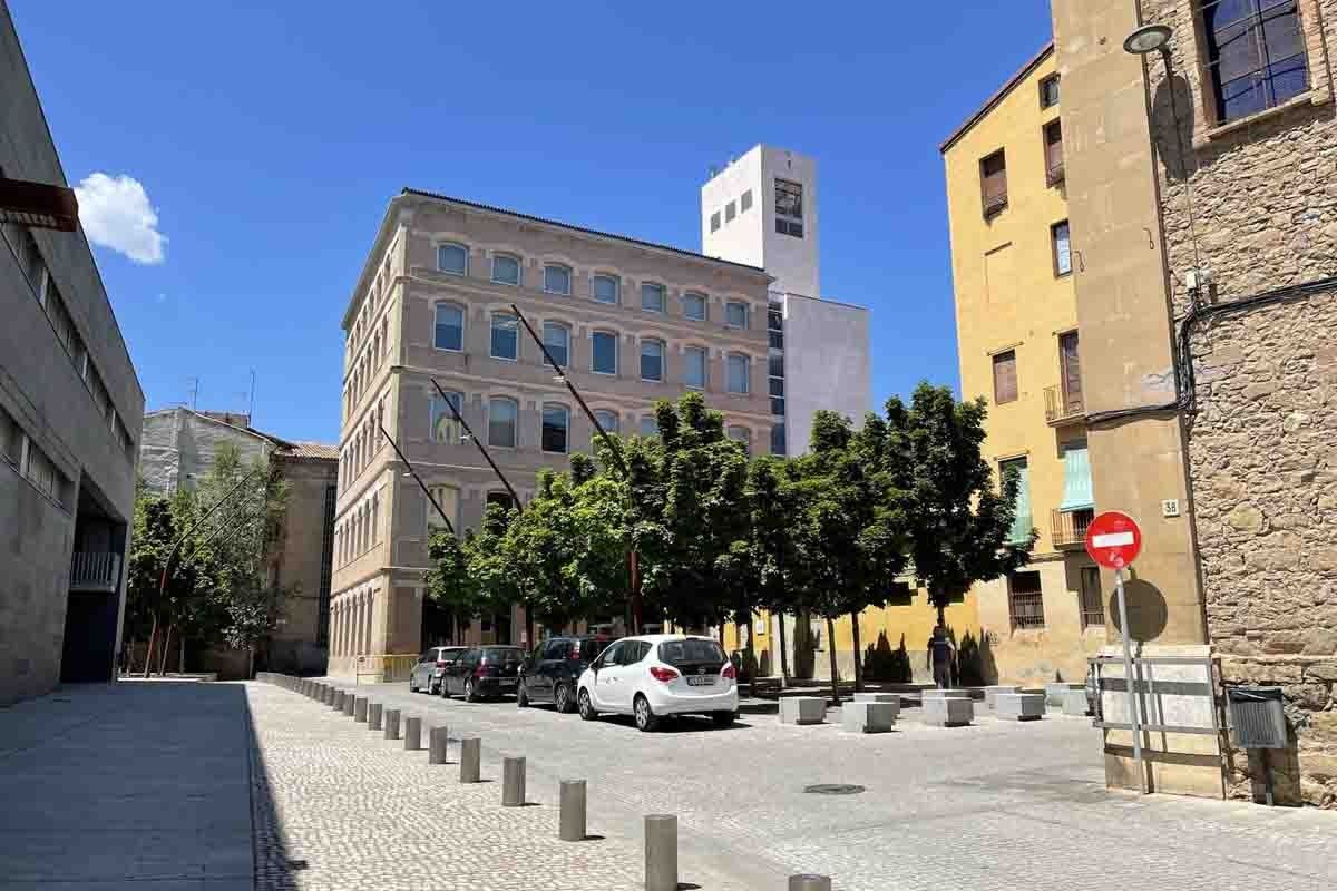 Plaça Montserrat de Manresa, futura plaça Palmira Jaquetti