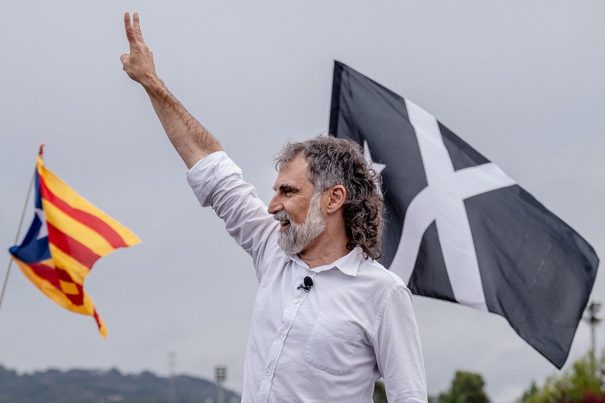 Jordi Cuixart, fora de Lledoners després de rebre l'indult, el passat mes de juny