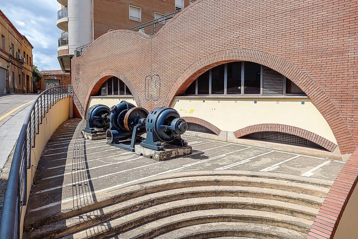 La turbina francis en la seva nova ubicació al Museu de la Tècnica