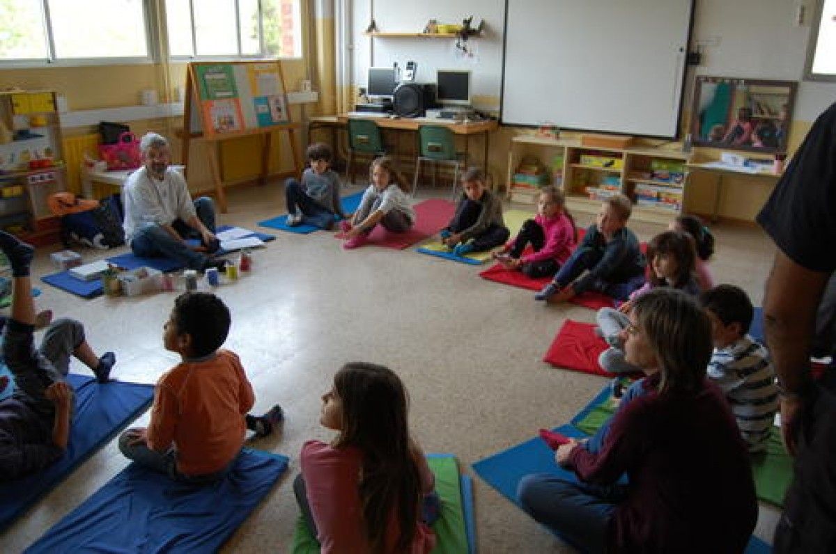 Sessió de Lotus Blanc en un centre educatiu de Manresa