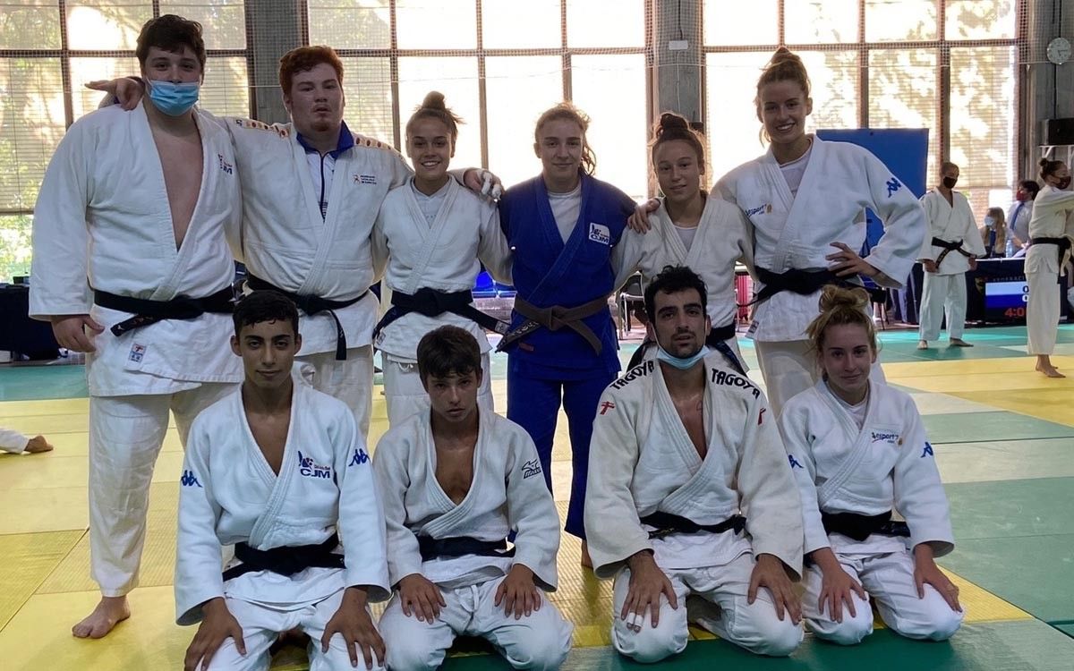 Alguns dels judokes del Bages i el Moianès que van participar al Campionat de Catalunya