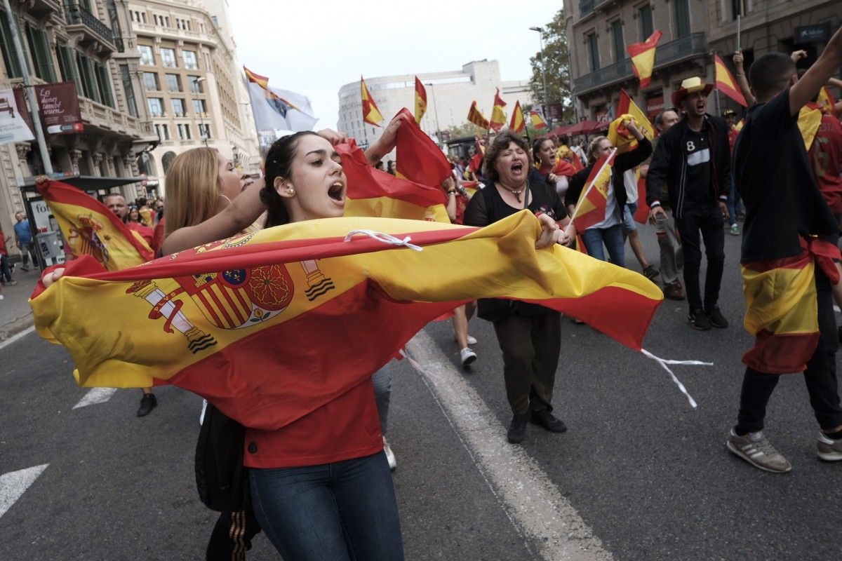 Diumenge hi ha convocada una concentració unionista a la plaça Espanya de Manresa