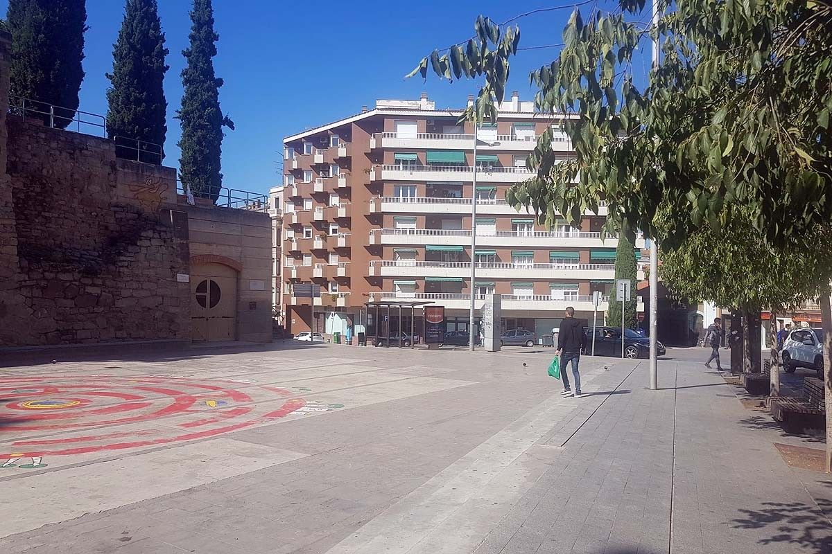 Plaça Infants - plaça Europa de Manresa on van passar els fets