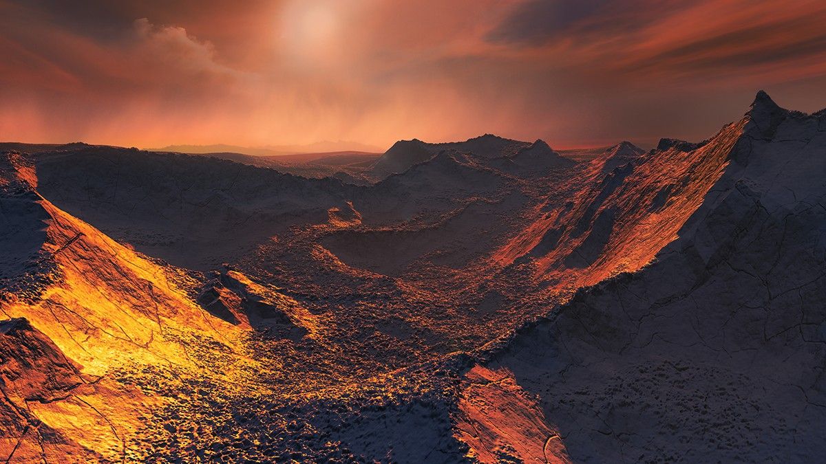 Una vista de com podria ser l'exoplaneta descobert a l'òrbita de l'estrella de Barnard