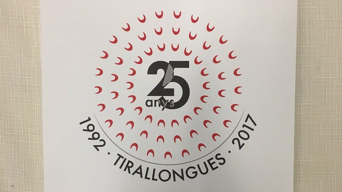 Logotip guanyador per al 25è aniversari dels Tirallongues