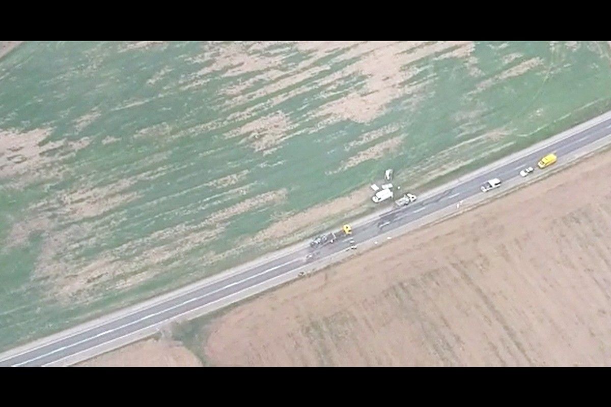 VÍDEO Vista aèria de l'accident a la B-430