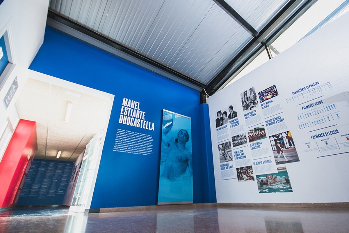 Exposició permanent sobre Manel Estiarte a la piscina de Manresa