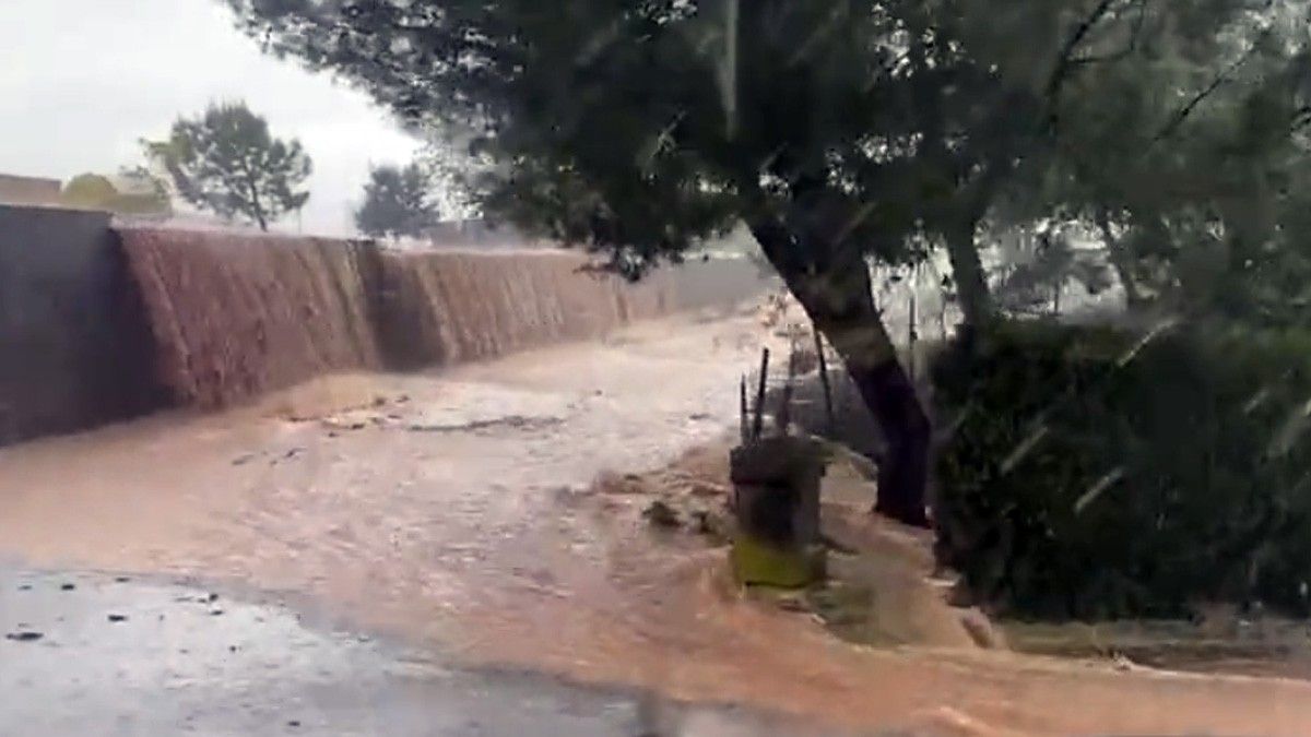 Intensitat de la pluja a Artés, aquest dimarts