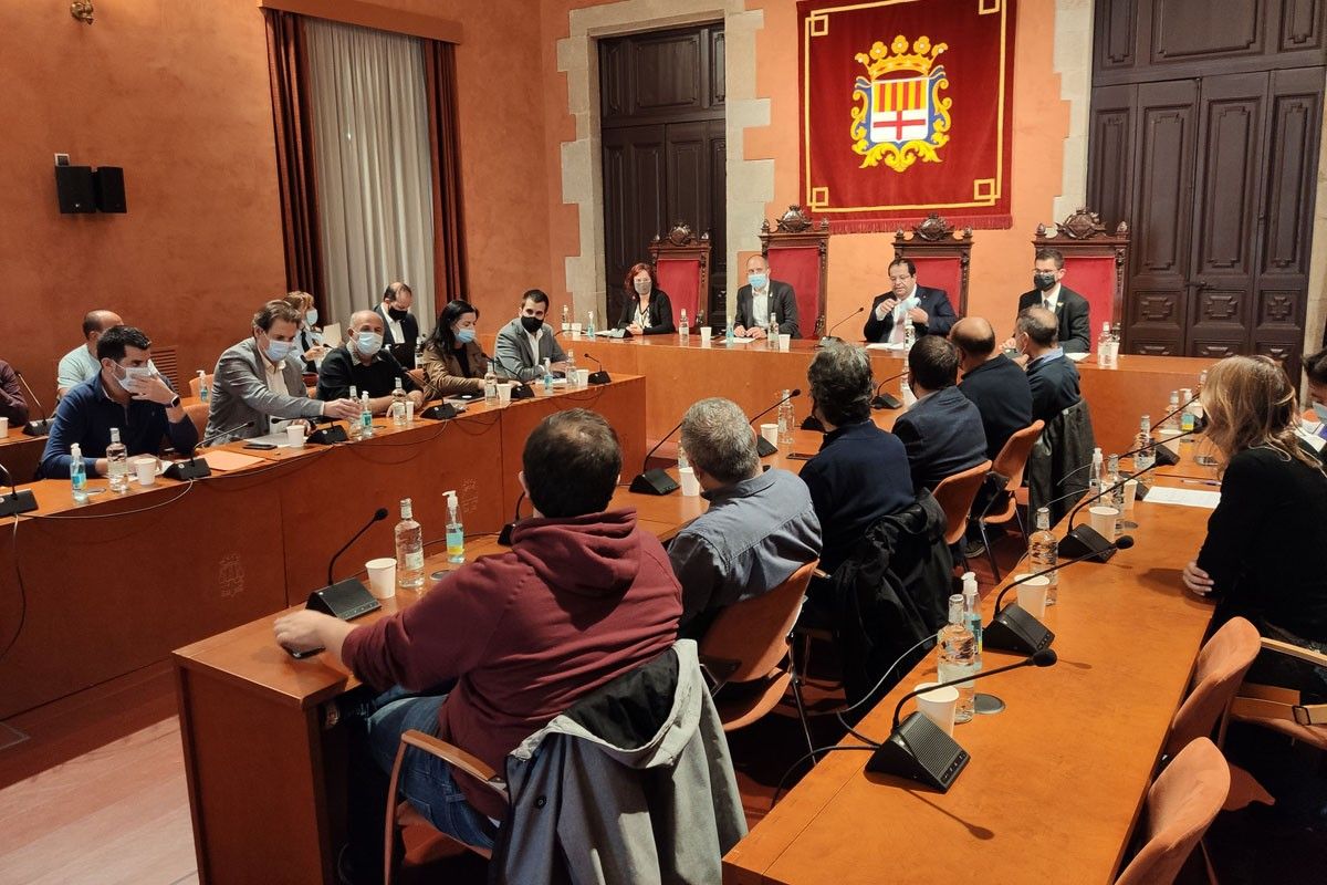 Trobada del Consell amb Joan Ignasi Elena a l'Ajuntament de Manresa