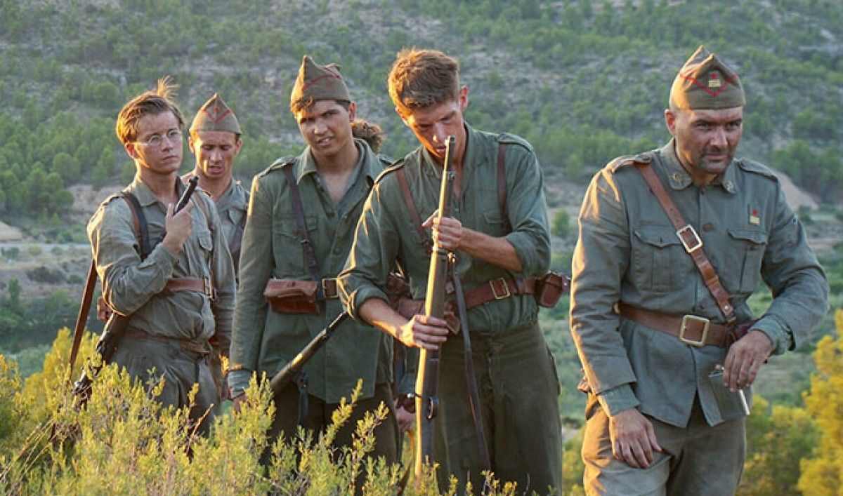 Imatge de la pel·lícula 'Ebre, del bressol a la batalla', inspirada en els joves de la Lleva del Biberó