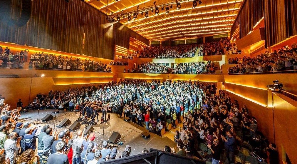 Imatge del concert que Gossos va oferir a l'Auditori de Barcelona el 3 de maig