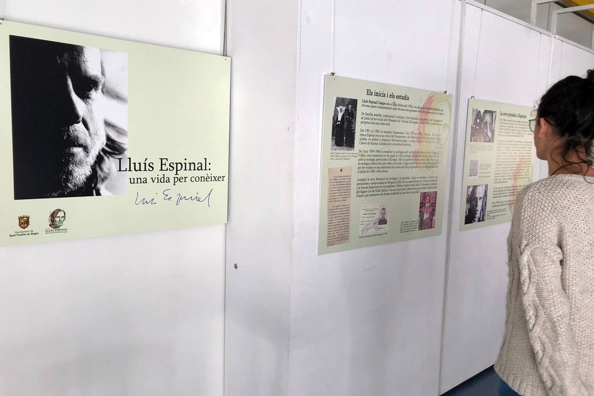 Exposició sobre Lluís Espinal al Nexe-Espai de Cultura, el passat mes de gener