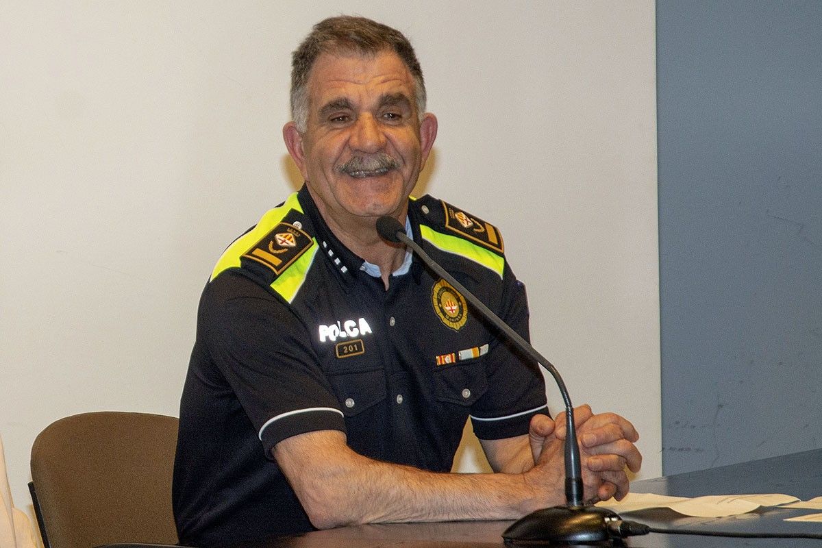 Jordi Mora, cap de la Policia Local de Manresa que es jubila el proper mes de febrer