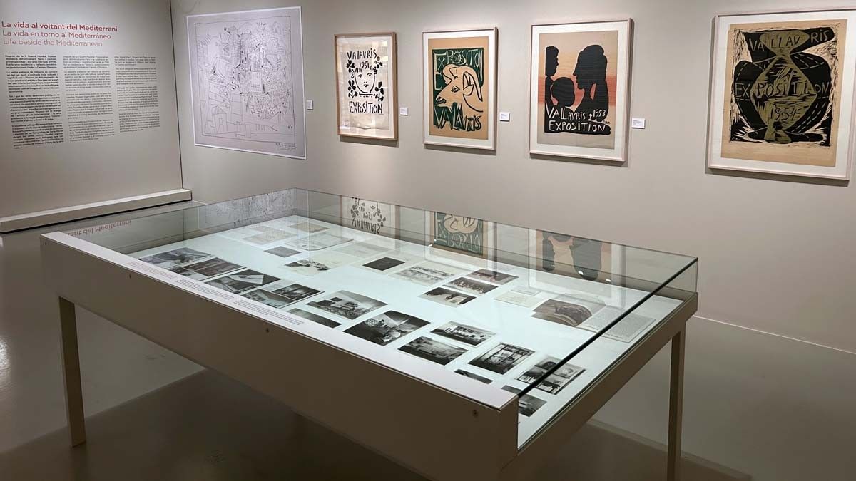 Vista parcial de l'exposició sobre Picasso al Museu de Montserrat