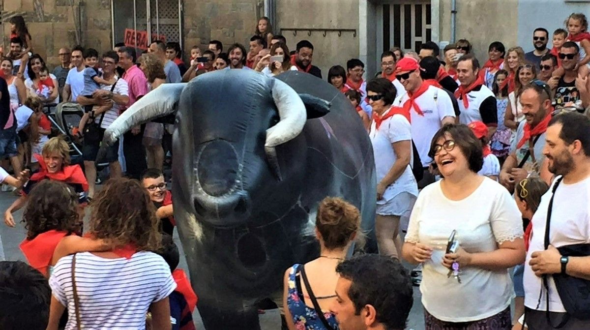 El popular 'Encierro' tornarà als carrers de Sant Vicenç de Castellet per Festa Major