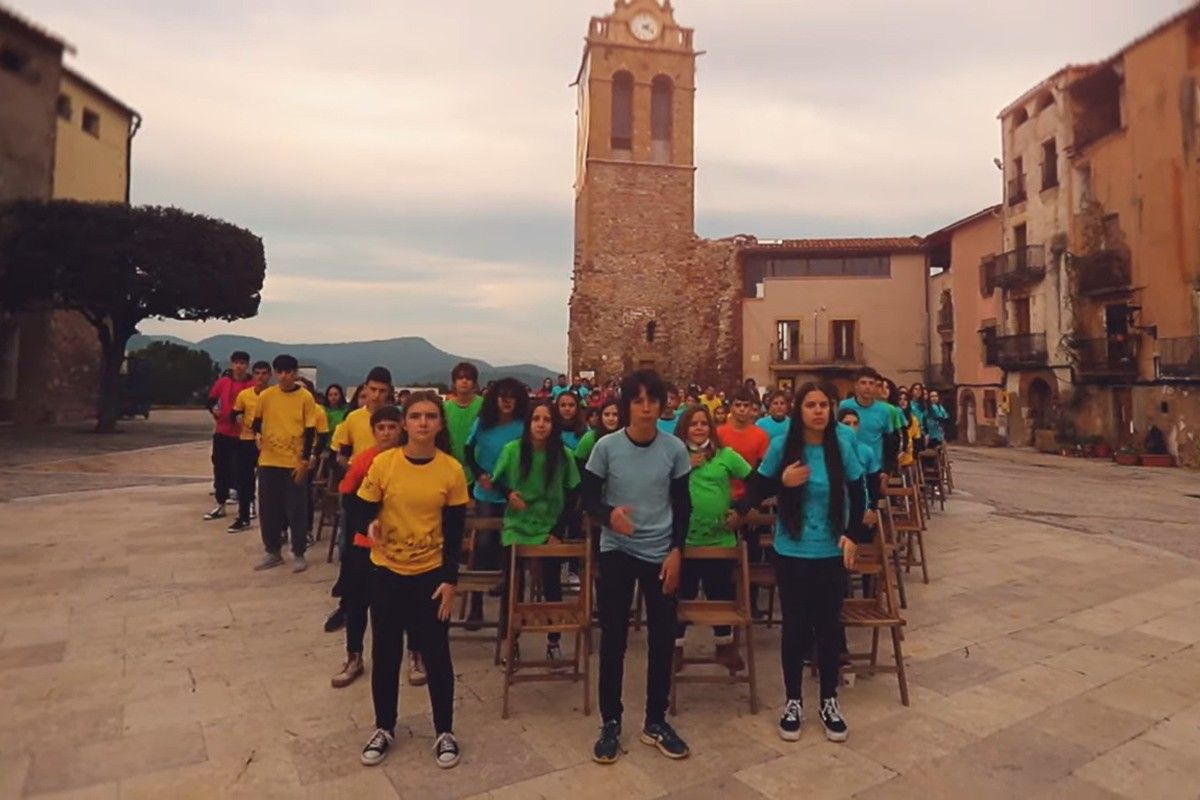 «Flashmob» del 25è aniversari de l'Escola de Música d'Artés
