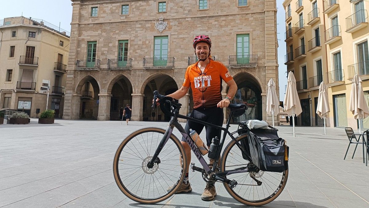 Miquel Àngel Ramos a la seva arribada a Manresa