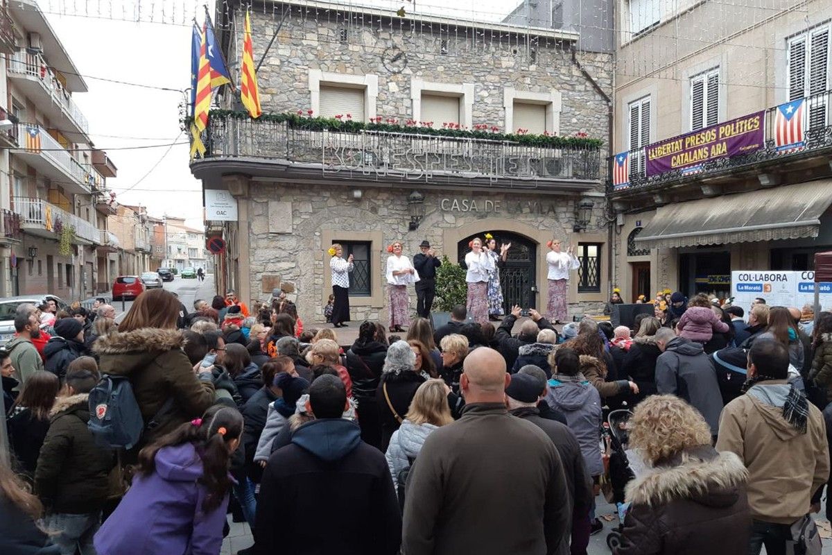 Un dels actes celebrats a Sant Vicenç per la Marató de TV3