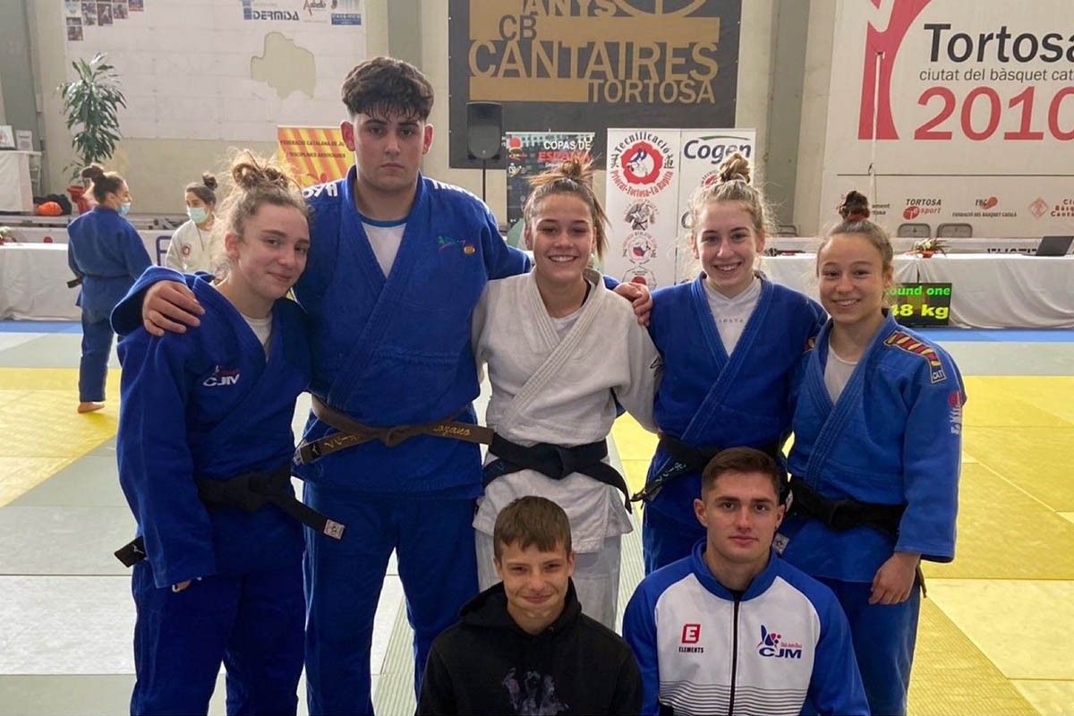 Alguns dels judokes del Bages i el Moianès desplaçats a Tortosa