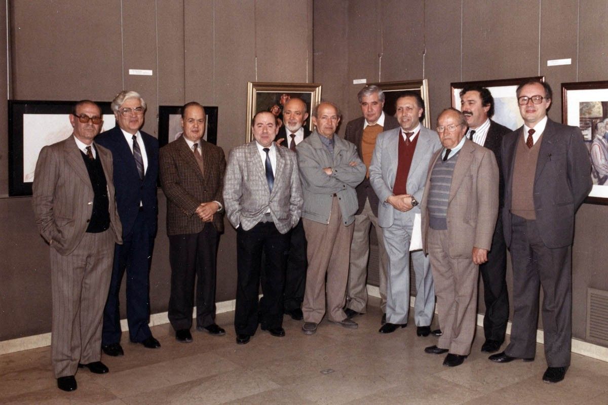 Primera exposició del Grup 13, a Manresa el 1988