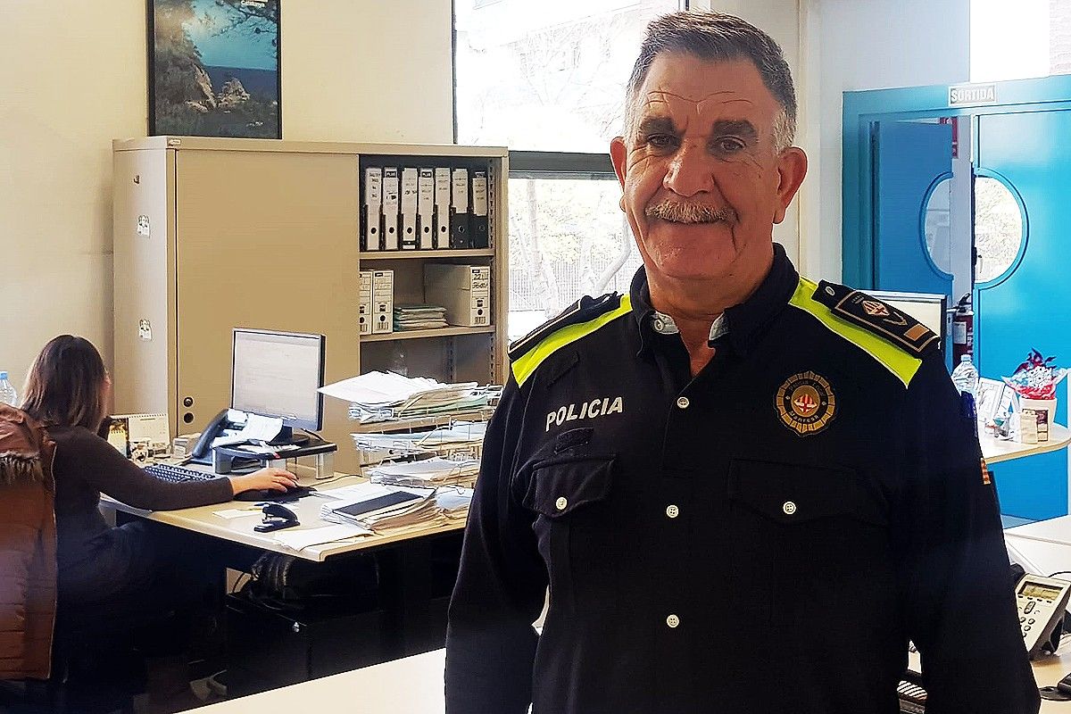 L'encara cap de la Policia Local de Manresa, Jordi Mora