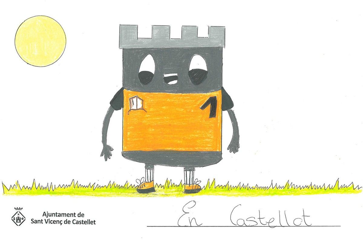 En Castellot ha estat escollit com a mascota del camp de futbol de Sant Vicenç
