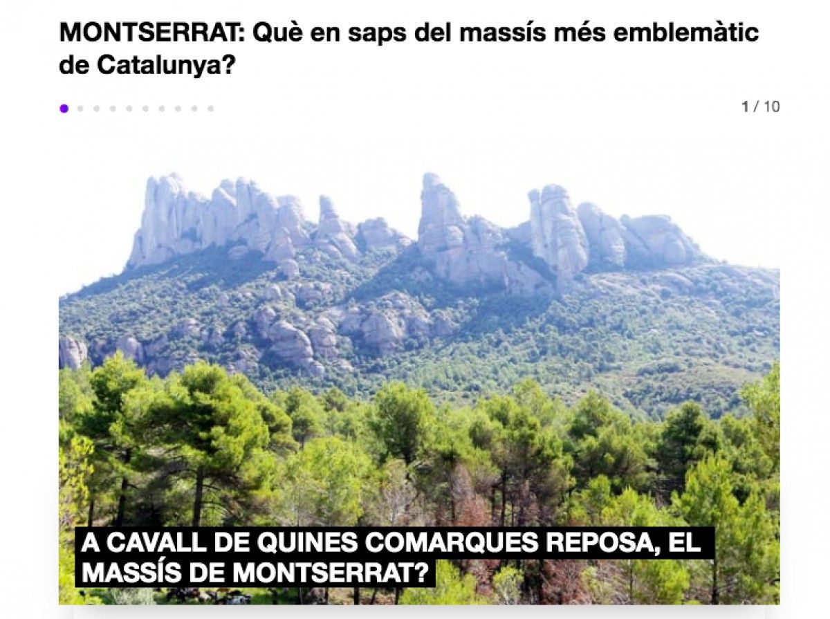 Coneixes tot el que amaga Montserrat?