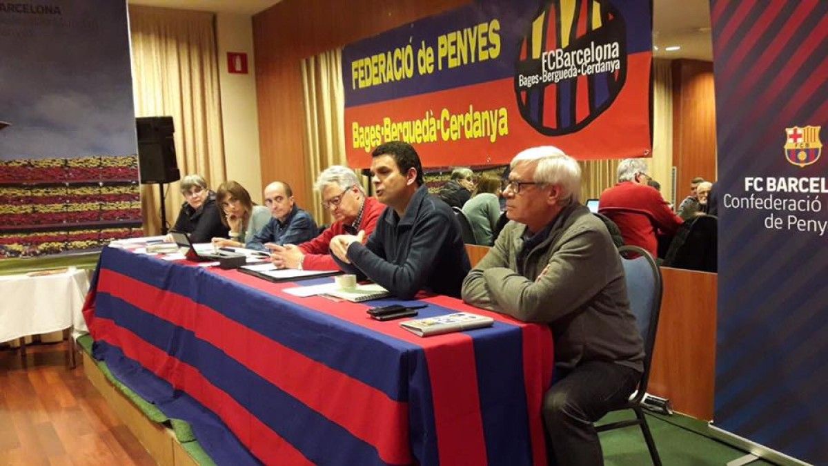 Imatge d'arxiu d'una assembles de les penyes del Barça