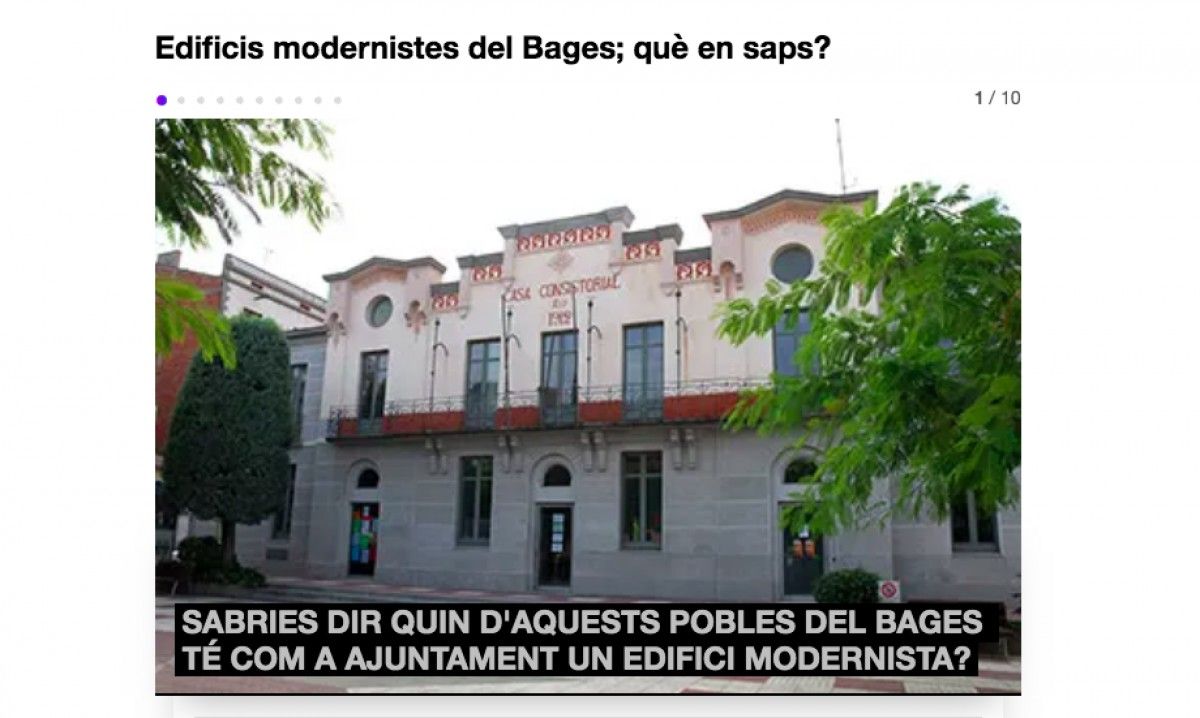 Què en saps dels edificis modernistes del Bages?