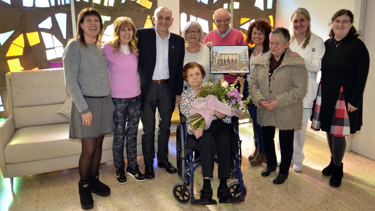 Lluís Vidal Sixto ha visitat Margarita Torner Salada en el seu centenari