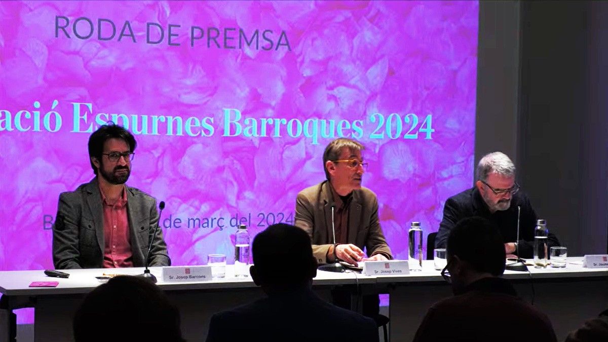 Roda de premsa de l'Espurnes Barroques de 2024 a Barcelona