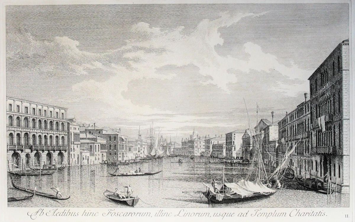 El Gran Canal de Venècia des del palazzo Foscari Caritat (1735)