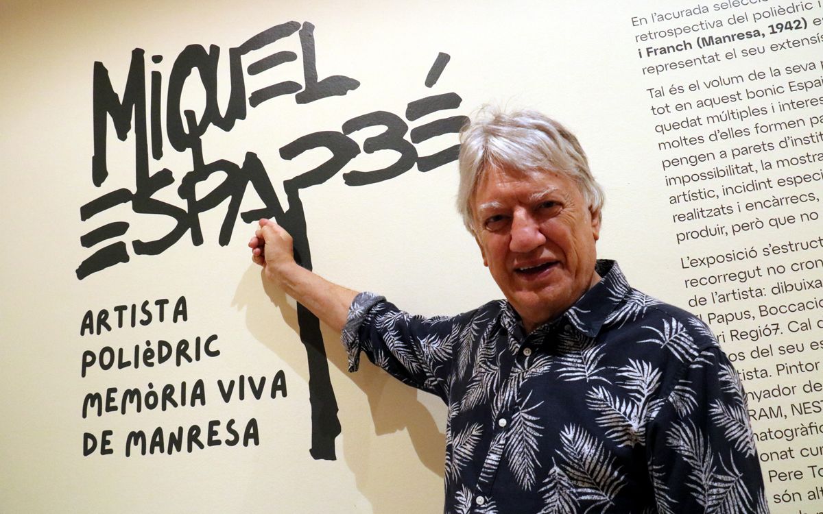 Miquel Esparbé a l'exposició del Casino de Manresa