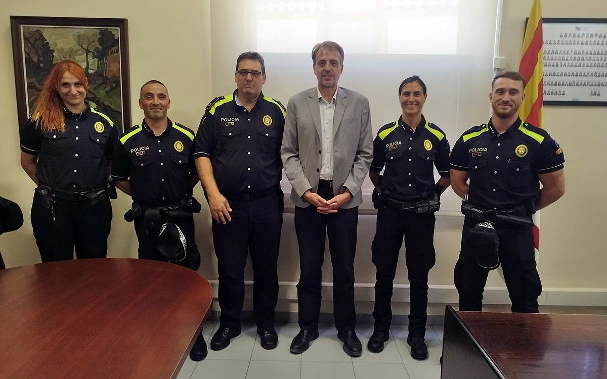 Presentació dels quatre nous agents de la Policia Local de Manresa