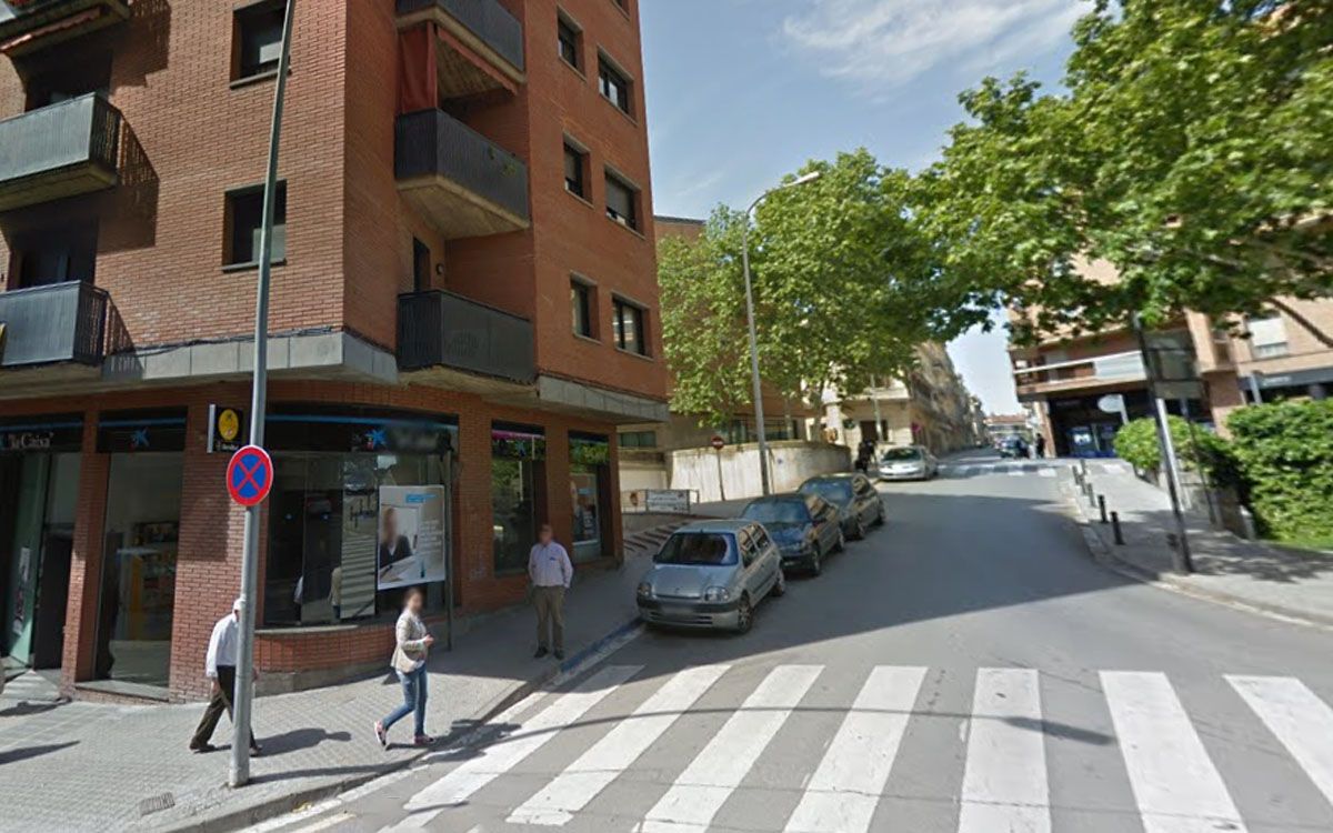 Carrer de Lluís Companys de Manresa on haurien tingut lloc els fets