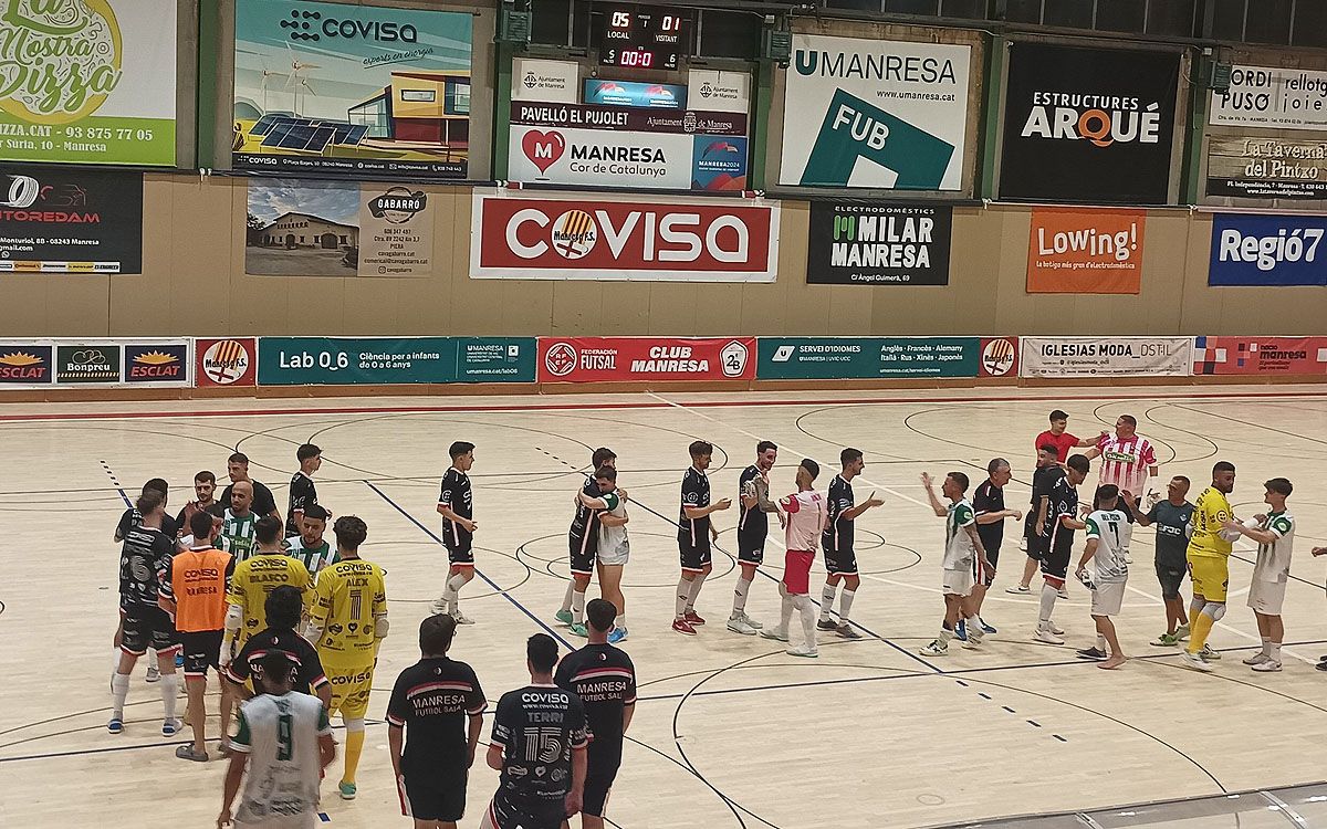 El Covisa Manresa ha guanyat clarament a l'ENFAF Andorra i al Futsal Vilomara