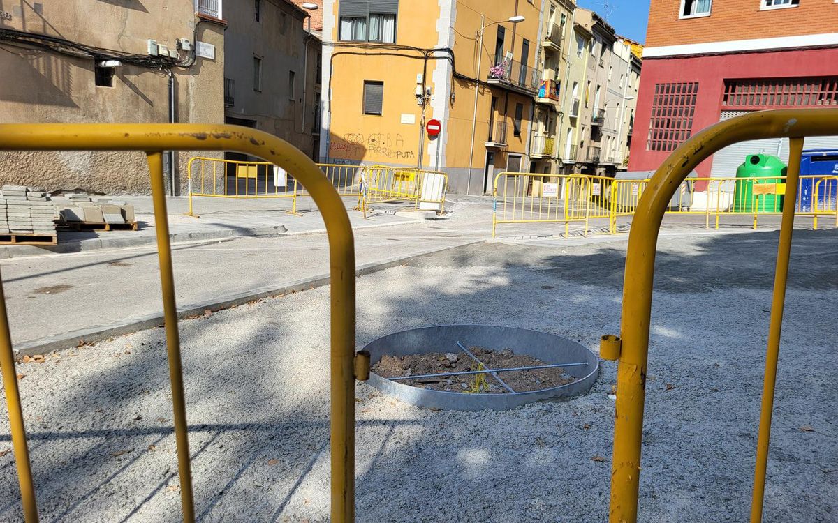 Imatge d'arxiu d'unes obres a Manresa