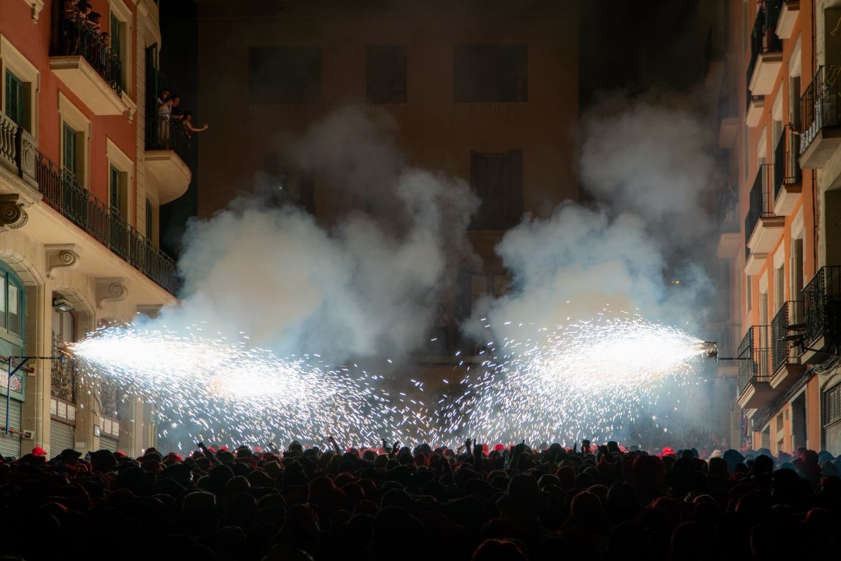 Correfoc de la Festa Major de Manresa. Foto: Hasmukh Kerai