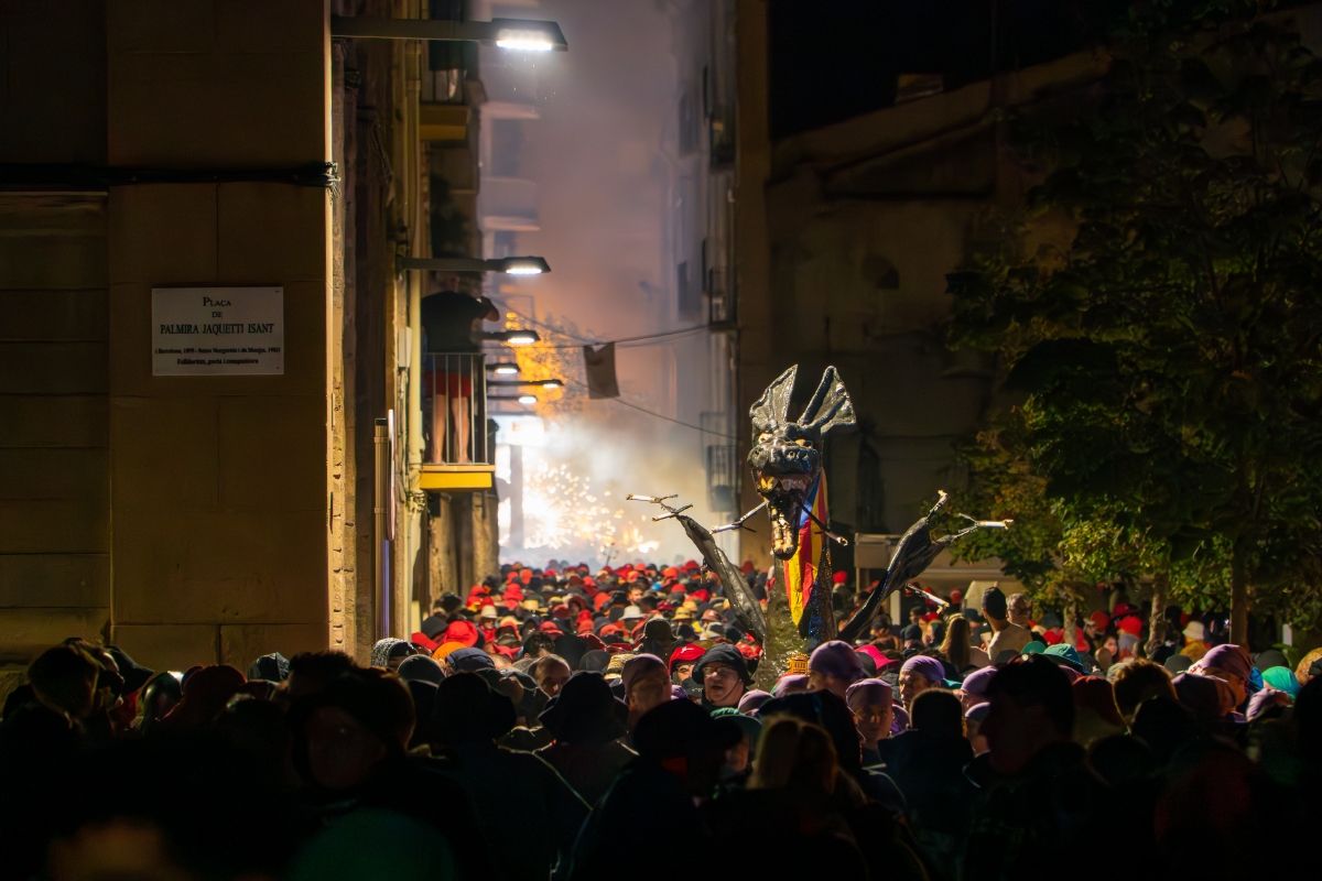 Correfoc de la Festa Major de Manresa. Foto: Hasmukh Kerai