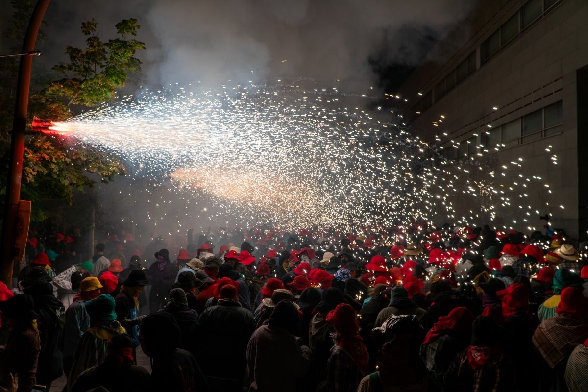 Correfoc de la Festa Major de Manresa. Foto: Hasmukh Kerai