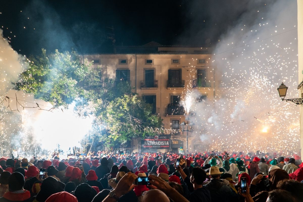 Correfoc de la Festa Major de Manresa. Foto: Hasmukh Kerai